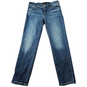 White House Black Market WHBM Jeans Women's Size 4S Blue Denim Mid Rise Slim